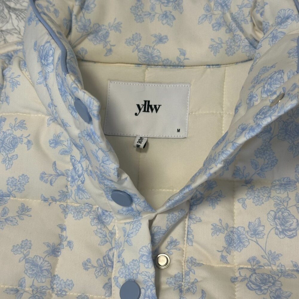 NWOT - YLLW Amelia Quilted Convertible Jacket — Blue Toile - Size M - $100 - Picture 7 of 7